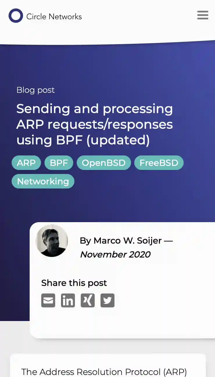 ARP-Anfragen versenden und Antworten verarbeiten mit BPF (aktualisiert)